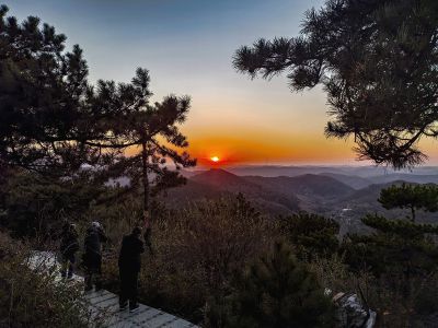 拍日落的摄影师们