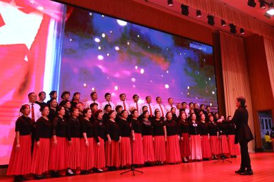 滕州市樱花苑社区重阳节演出《男声小合唱》－2