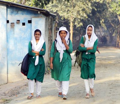 孟加拉的乡村少女