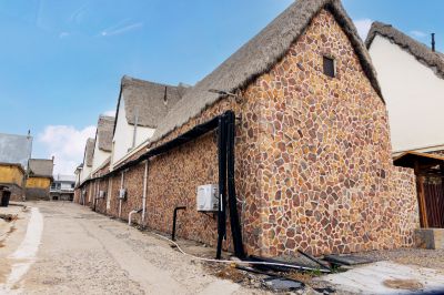 传统村落海草房。