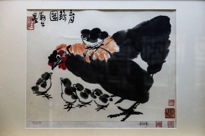 李苦禅《育雏图》