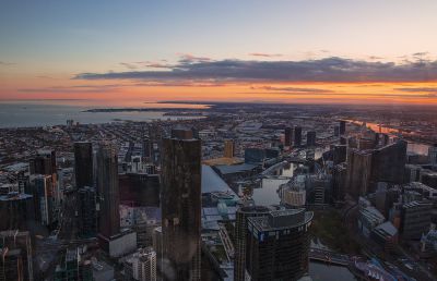 澳大利亚采风之旅 —— 尤利卡大厦88层观光厅俯瞰墨尔本市容