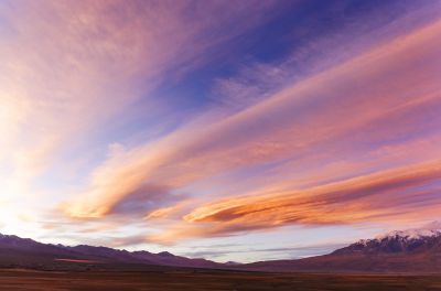 塔赫曼湿地的晚霞