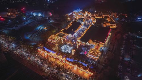 曲阜蓼河古城过新年