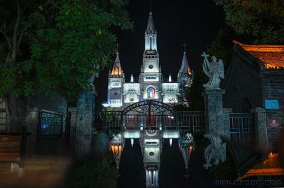 青州古城里的教堂