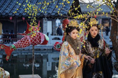 百花洲汉服人像