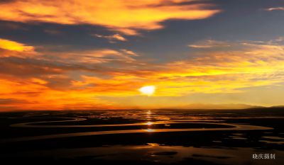 巴音布鲁克日落