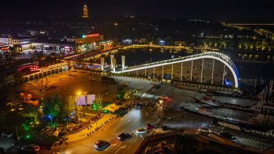 夜幕下的土琵琶（微山岛码头）