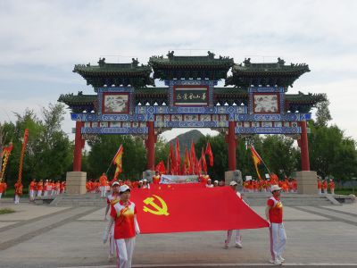 庆七一，华山湖舞龙展演