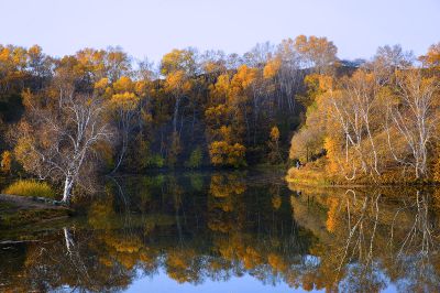 坝上公主湖秋色