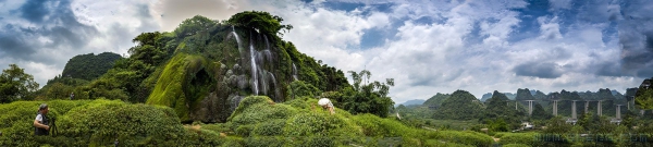 《广西三叠峰风光》