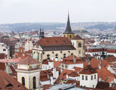 捷克首都布拉格老城一角