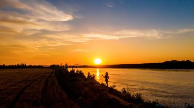 黄河晚霞（组图）