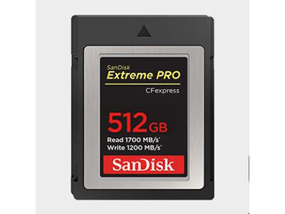 闪迪（SanDisk）512GB CFexpress Type B存储卡 微单高速影像 内存卡 读速1700MB/s 写