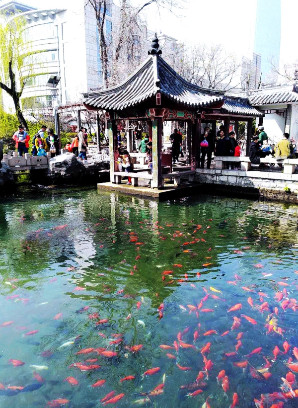 《春归五龙潭》